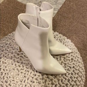 White Ankle Boots Size US 7